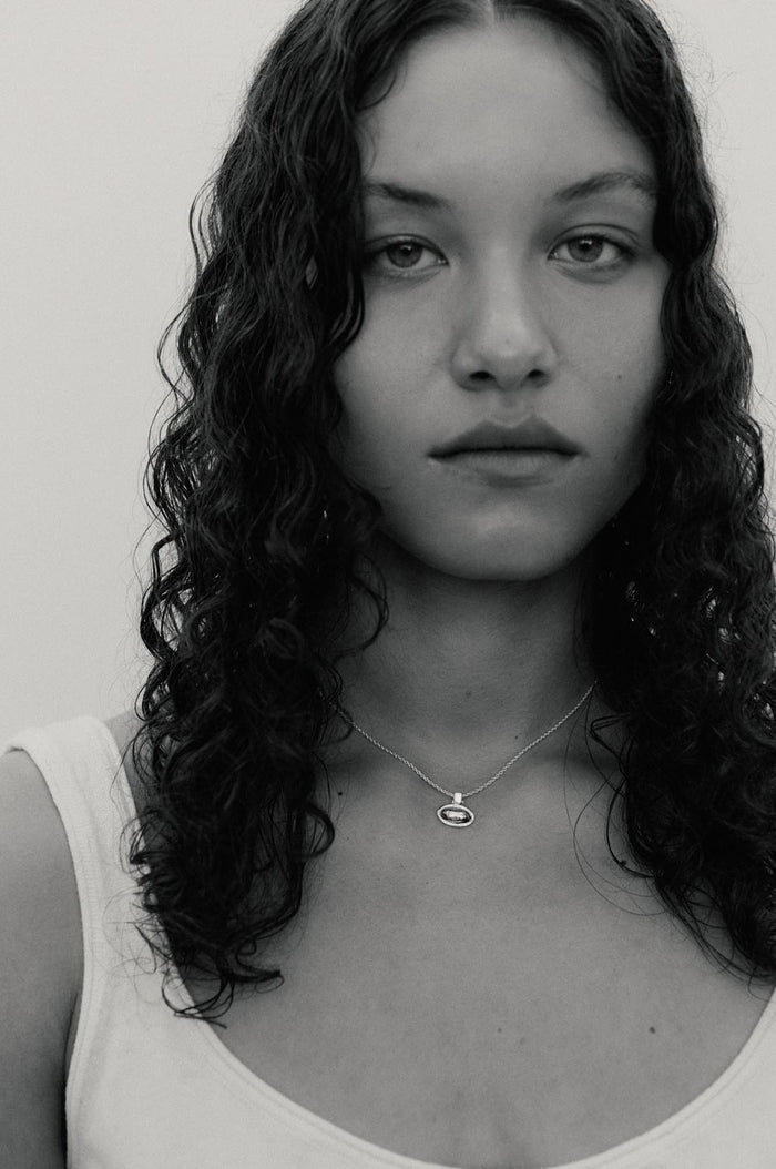 Contour Silver Necklace