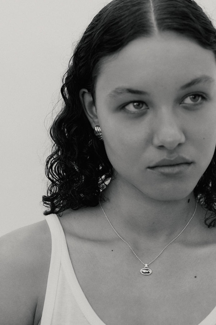 Contour Silver Necklace