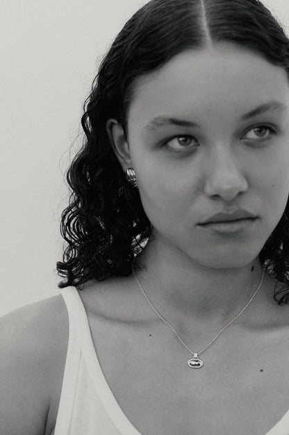 Contour Silver Necklace