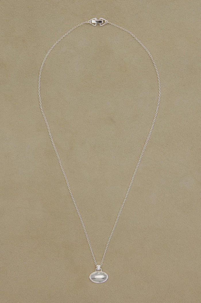 Contour Silver Necklace
