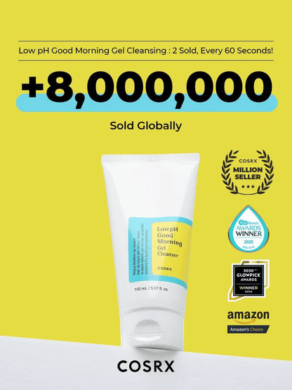 Cosrx Low pH Good Morning Gel Cleanser 150ml جل منظف صباح الخير منخفض الحموضة من كوسركس - Princess Cosmetics Qatar
