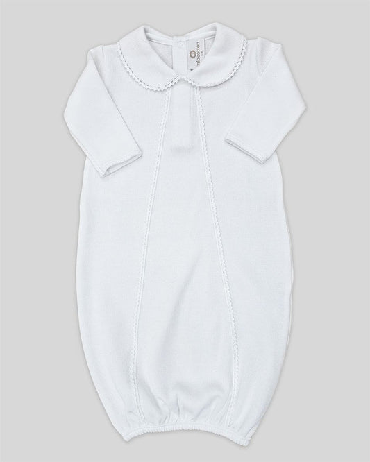 Cotton Peru Milan Special Knit Gown-White