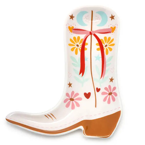 Cowgirl Boot - Ceramic Trinket & Jewelry Tray / Dish