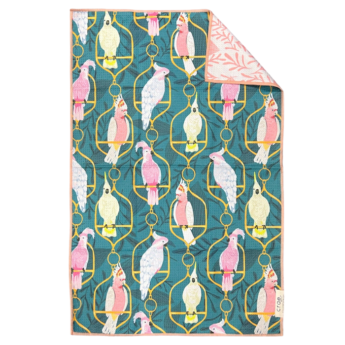 crae home towel, bouffant hand towel, reversible hand towel, colorful towel, decorative hand towel, kitchen towel, bath towel, illustrated towel, cotton hand towel, giftable home linens
