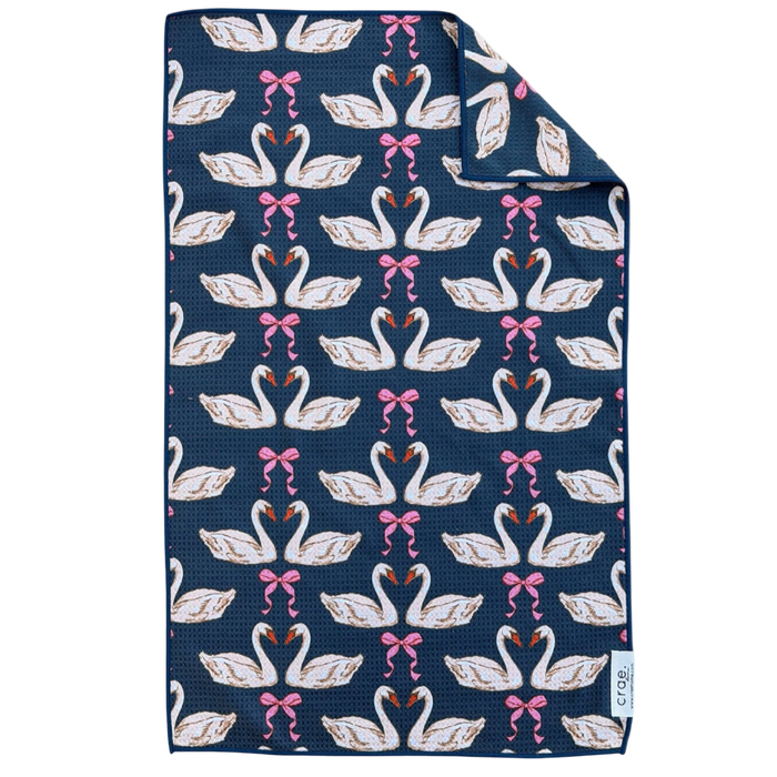 crae home towel, love birds towel, navy hand towel, decorative hand towel, kitchen towel, bath towel, illustrated towel, cotton hand towel, home accents, giftable linens