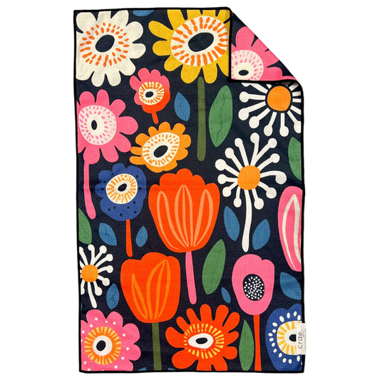 Floral-patterned product on a white background