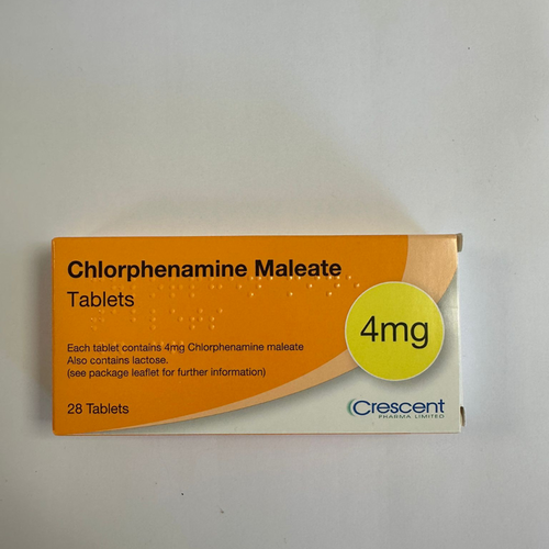 Crescent Antihistamine and Allergy Relief 4mg 28 Tablets (P) (N)
