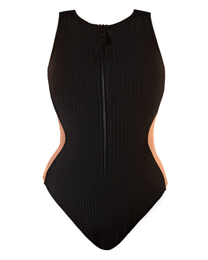 Outline image of Brazilian Crewy - Contour Rib Black/Tawny