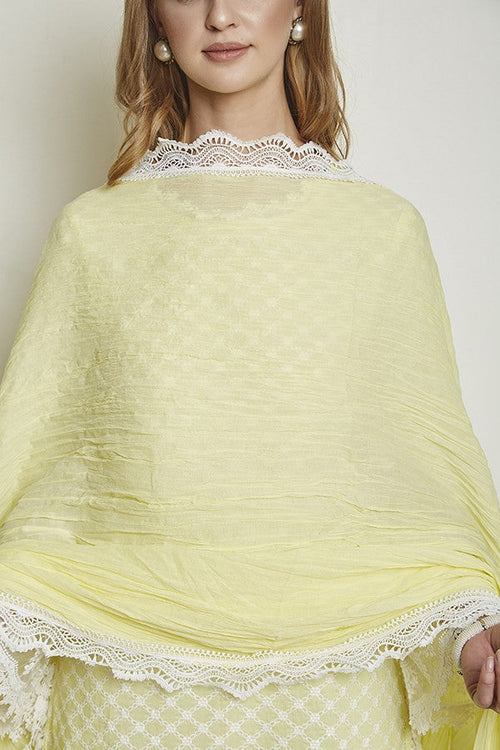 CRINKLE CHUNNI (YELLOW)
