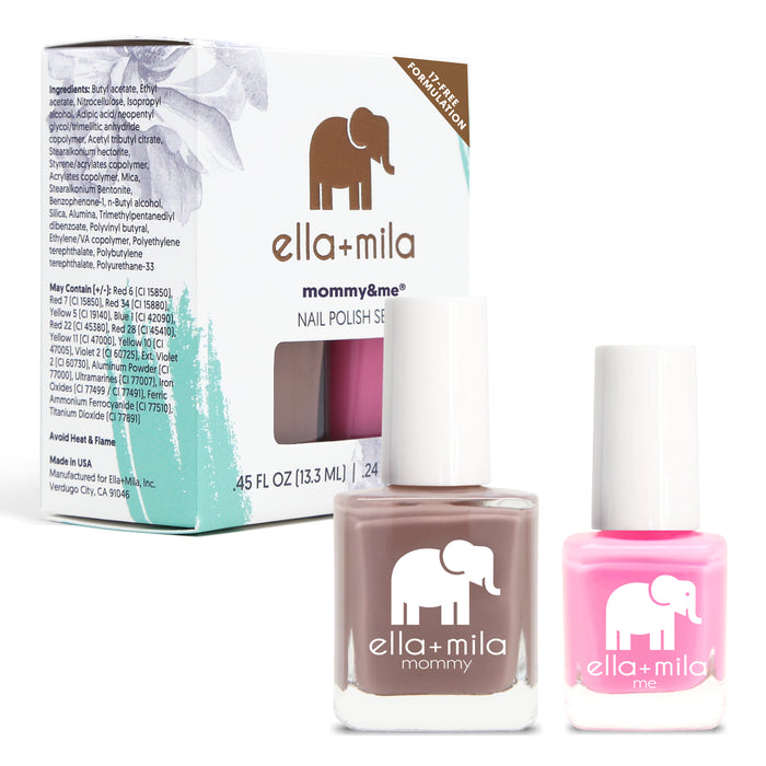 Mommy & Me Cup O'Latte and Pinkterest nail polish set with its gift box