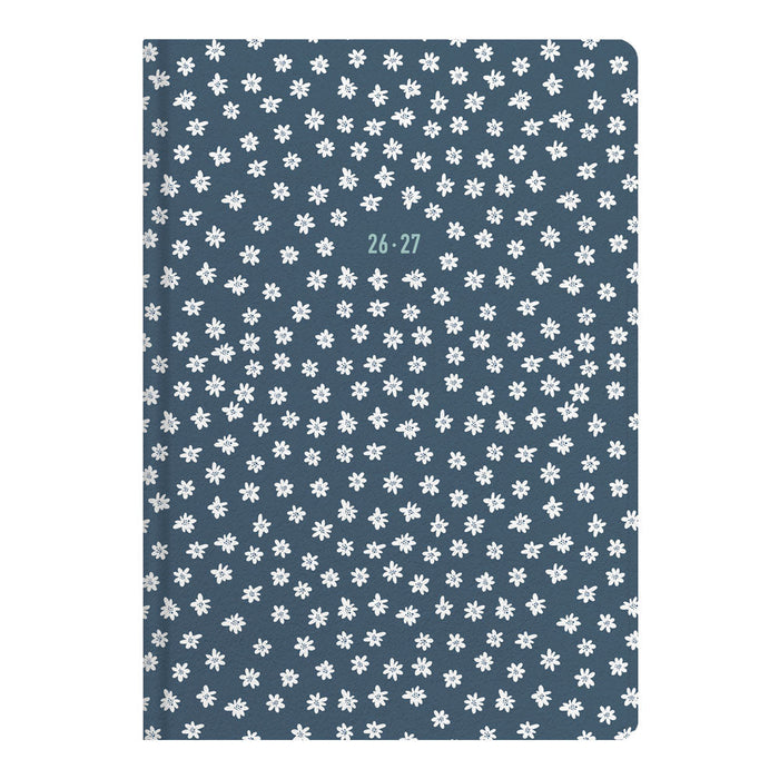 Daisies Academic Weekly Planner, A5, 2026 - 2027 - Multilingual 27-031865 #color_daisies-blue