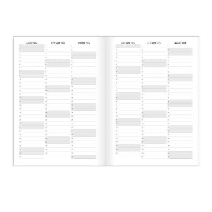Letts A5 Planners Timeless Layout #color_daisies-blue