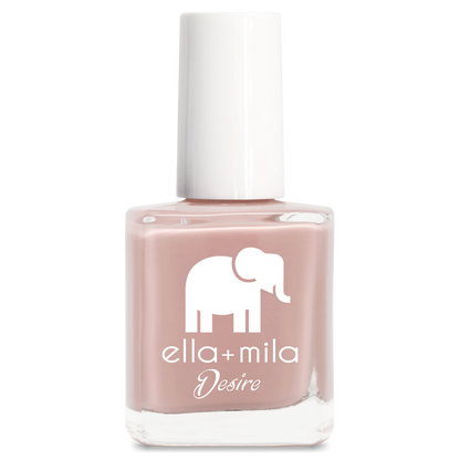 Desert Suede warm nude brown nail polish bottle – ella+mila Desire