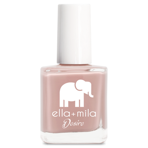Desert Suede warm nude brown nail polish bottle – ella+mila Desire