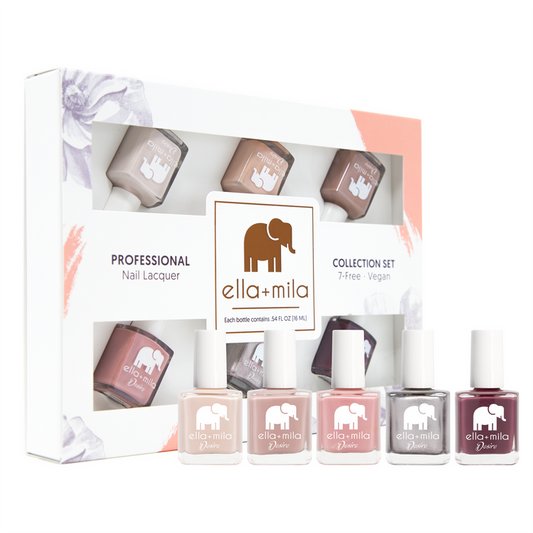 Desire Collection Set B 6-pack nail polish gift box with bottles displayed