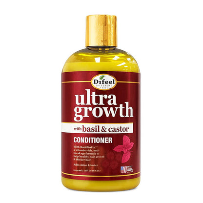 DIFEEL ultra growth conditioner basil and castor nourishing formula for thicker healthier hair