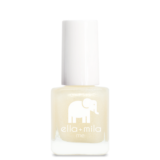 Dipped in Gold gold shimmer nail polish bottle – ella+mila
