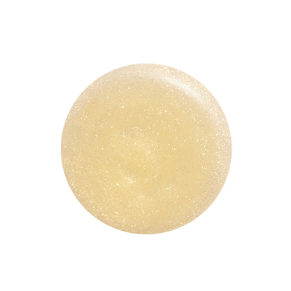 Dipped in Gold gold shimmer nail polish color swatch