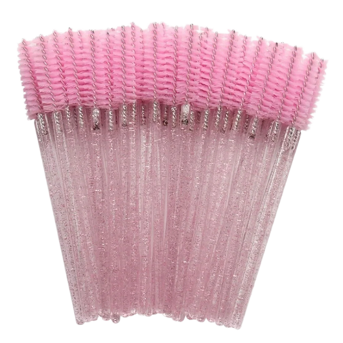 Disposable Glitter Mascara Wands - Baby Pink