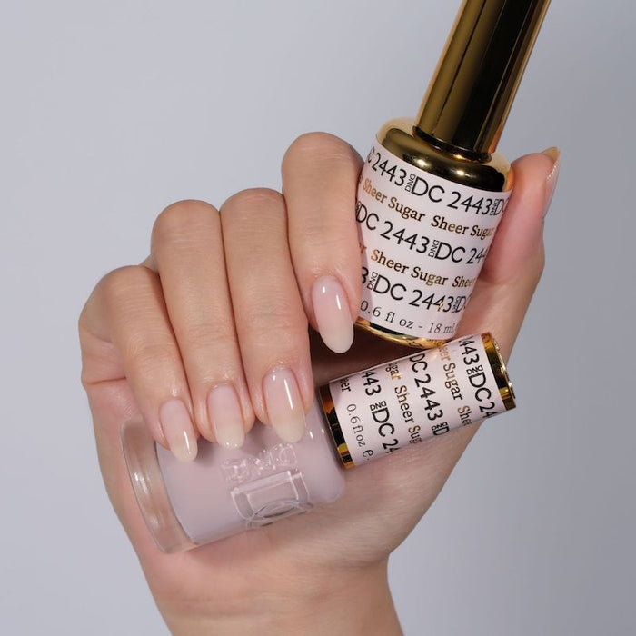 DND DC Premium set Gel Color Matching Polish Color - Sheer Sugar #2443