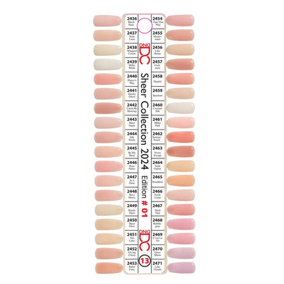 DND DC Premium set Gel Color Matching Polish Color - Sheer Sugar #2443