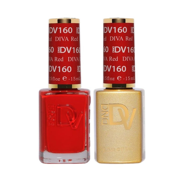 DND Diva Gel & Nail Polish - DIVA Red #160
