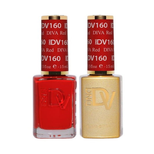 DND Diva Gel & Nail Polish - DIVA Red #160