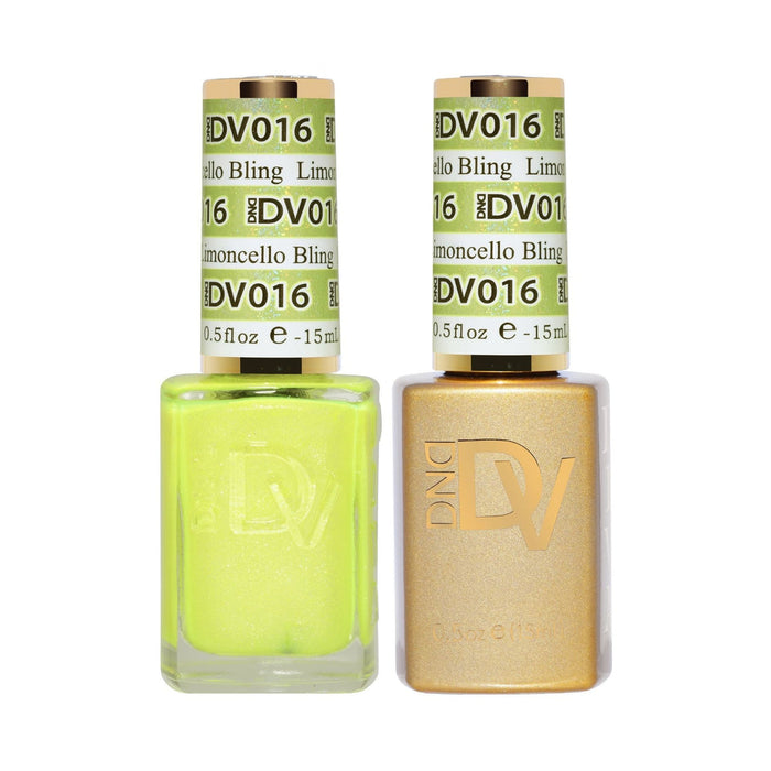 DND Diva Gel & Nail Polish - Limoncello Bling #016