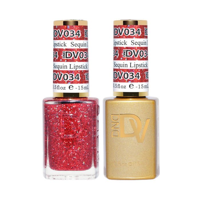 DND Diva Gel & Nail Polish - Sequin Lipstick #034
