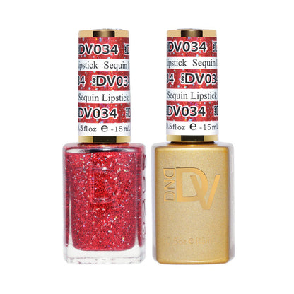 DND Diva Gel & Nail Polish - Sequin Lipstick #034