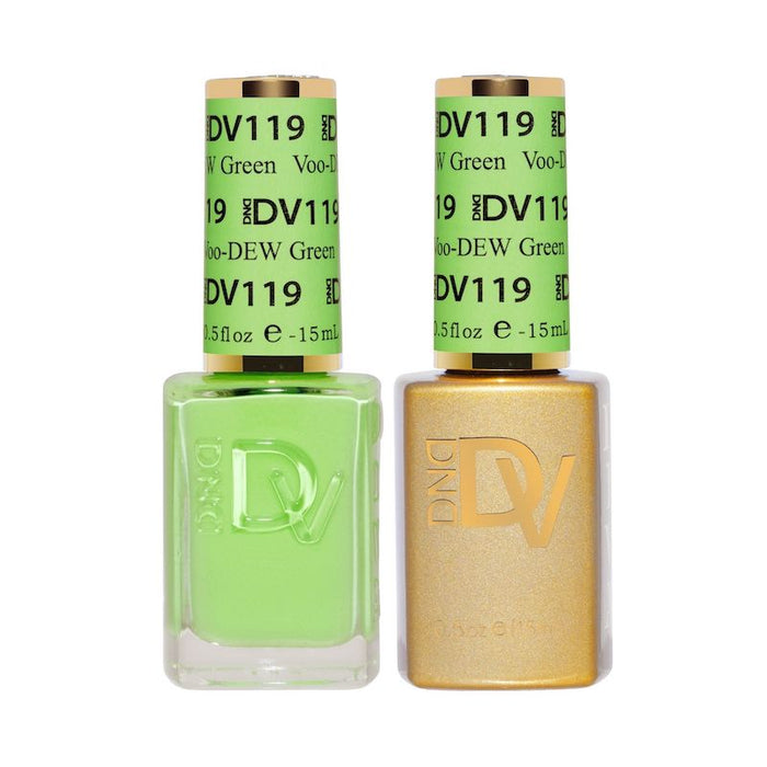 DND Diva Gel & Nail Polish - Voo-DEW Green #119
