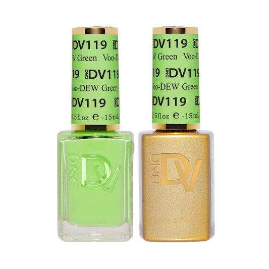 DND Diva Gel & Nail Polish - Voo-DEW Green #119