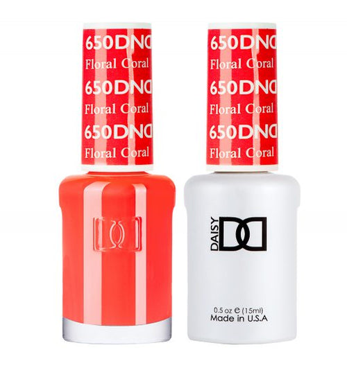 DND Gel Nail Polish Duo 650 - Floral Coral