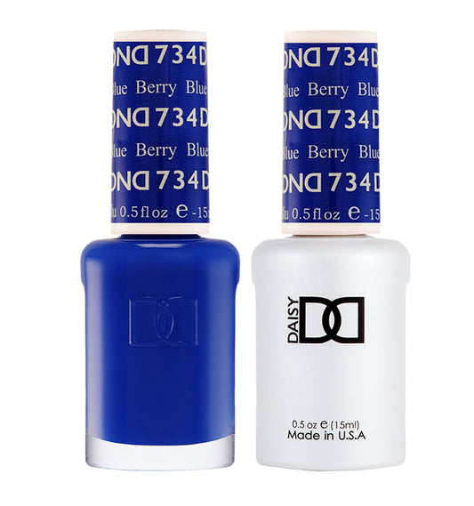 DND Gel Nail Polish Duo 734 - Berry Blue