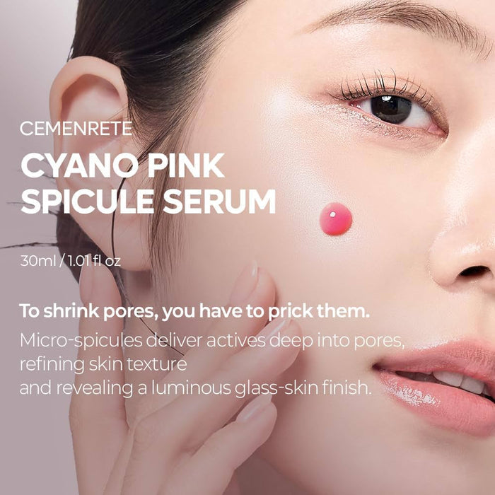 Dr. Melaxin Cemenrete Cyano Pink Spicule Serum 30ml دكتور ميلاكسين سيمينريتي سيانو بينك سباكيول سيروم - Princess Cosmetics Qatar