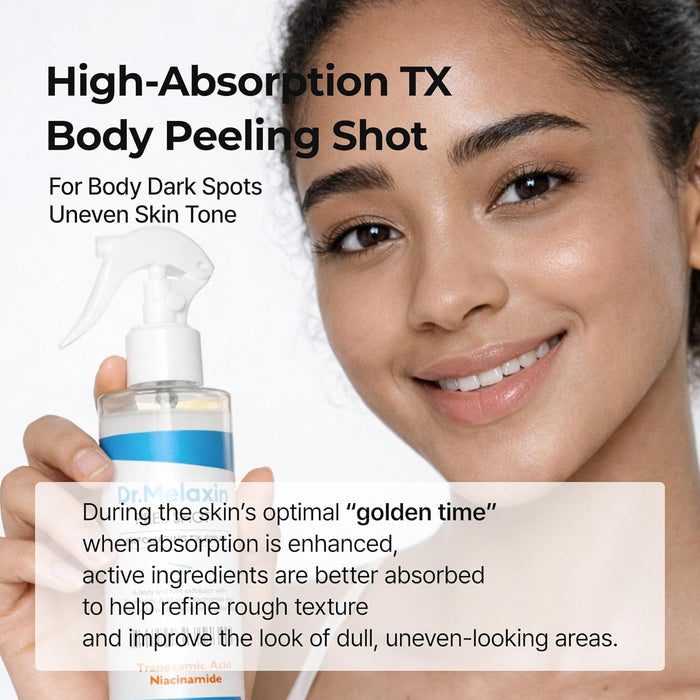 Dr. Melaxin Peel Shot Exfoliating TX - Spray 200ml بخاخ دكتور ميلاكسين بيل شوت المقشر - Princess Cosmetics Qatar
