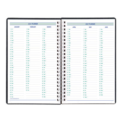 DuraFlex Weekly/Monthly Appointment Book, 2027, 13 Months Black C5910V.81T-27 Blueline#color_black