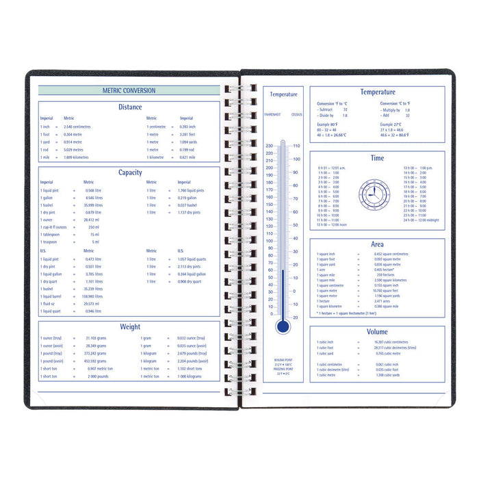 DuraFlex Weekly/Monthly Appointment Book, 2027, 13 Months Black C5910V.81T-27 Blueline#color_black