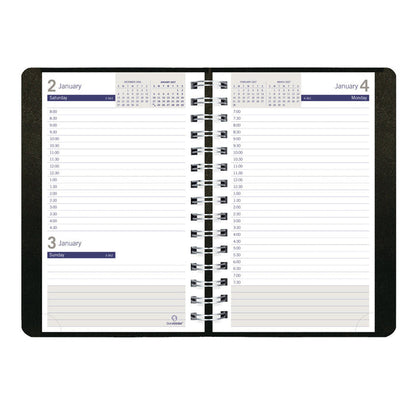 Blueline DuraGlobe™ Daily Appointment Book, 2027, Black C210.21T-27