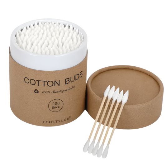 Eco-friendly Cotton Tips - White