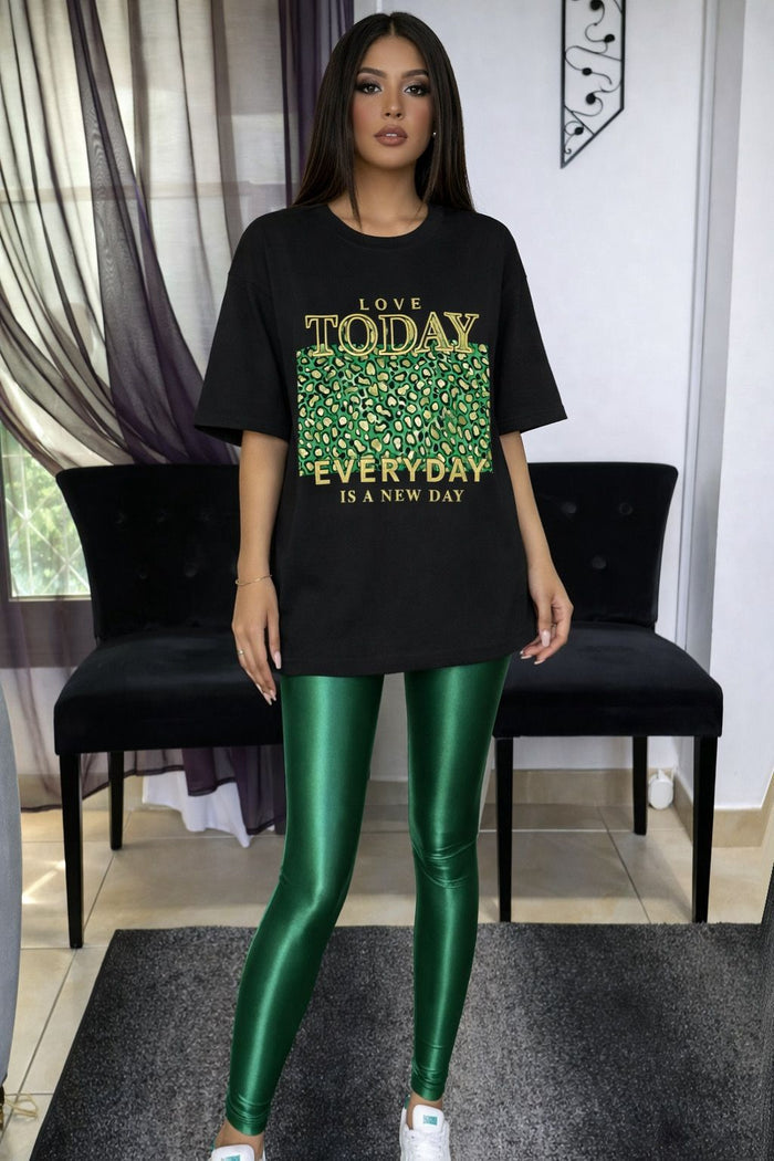 Emerald Wild Print T-Shirt