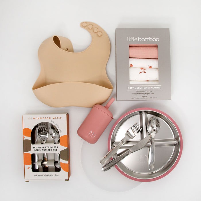 Essential Mealtime Baby Hamper - Pink Haze