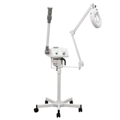 Euro Facial Steamer With Aroma Therapy + LED Magnifying Lamp