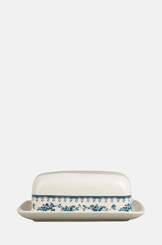 Comptoir de Famille Faustine Butter Dish Old Blue.
