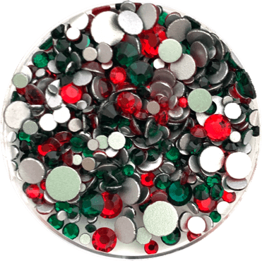 FESTIVE FLATBACK CRYSTAL MIX