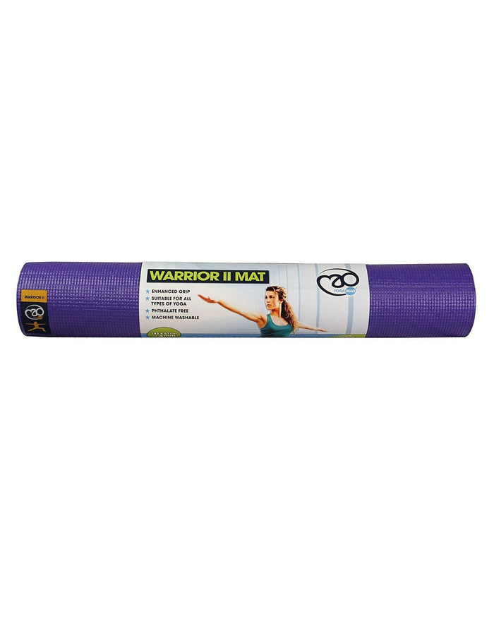 Purple Fitness Mad Warrior Yoga Mat II 4mm with heart logo