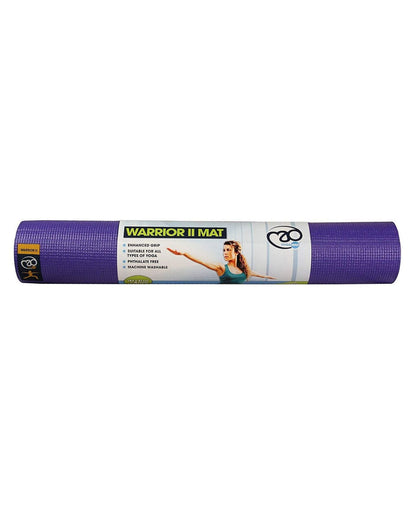 Purple Fitness Mad Warrior Yoga Mat II 4mm with heart logo
