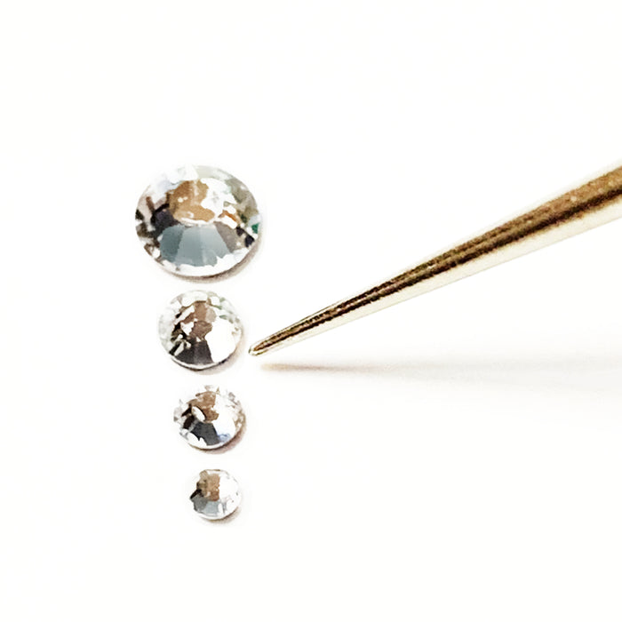 Flatback Gems ~ Round Various Sizes in AB and Clear | Koko & Claire