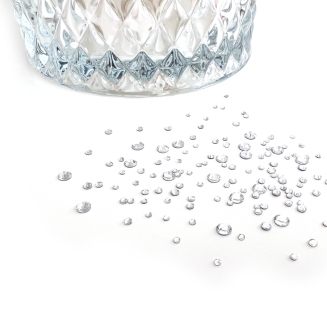 Flatback Gems ~ Round Various Sizes in AB and Clear | Koko & Claire