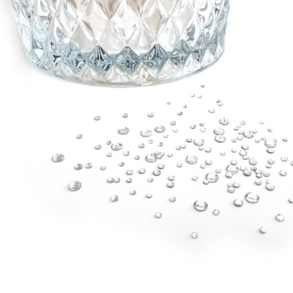 Flatback Gems ~ Round Various Sizes in AB and Clear | Koko & Claire